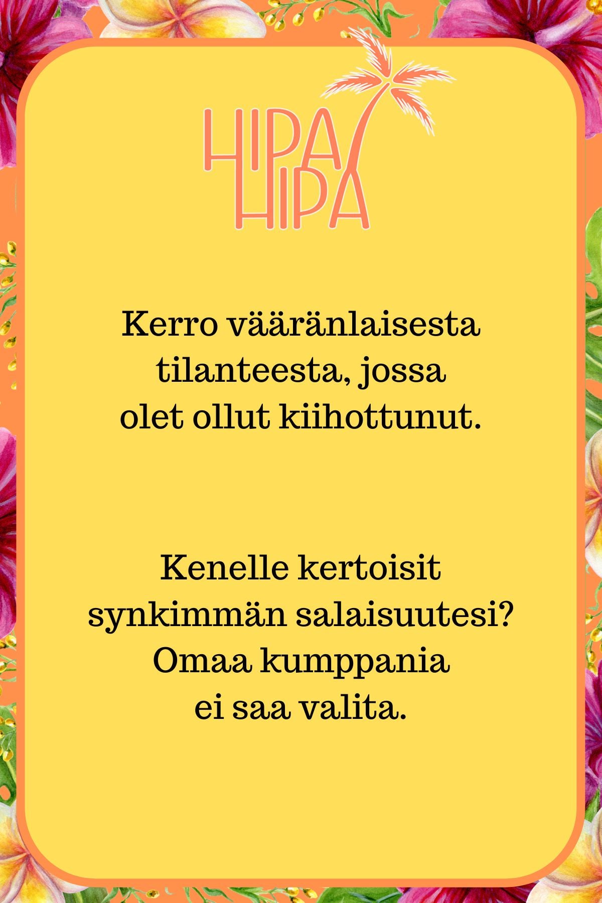 HipaHipa tuhmat ja syvälliset -digikortit
