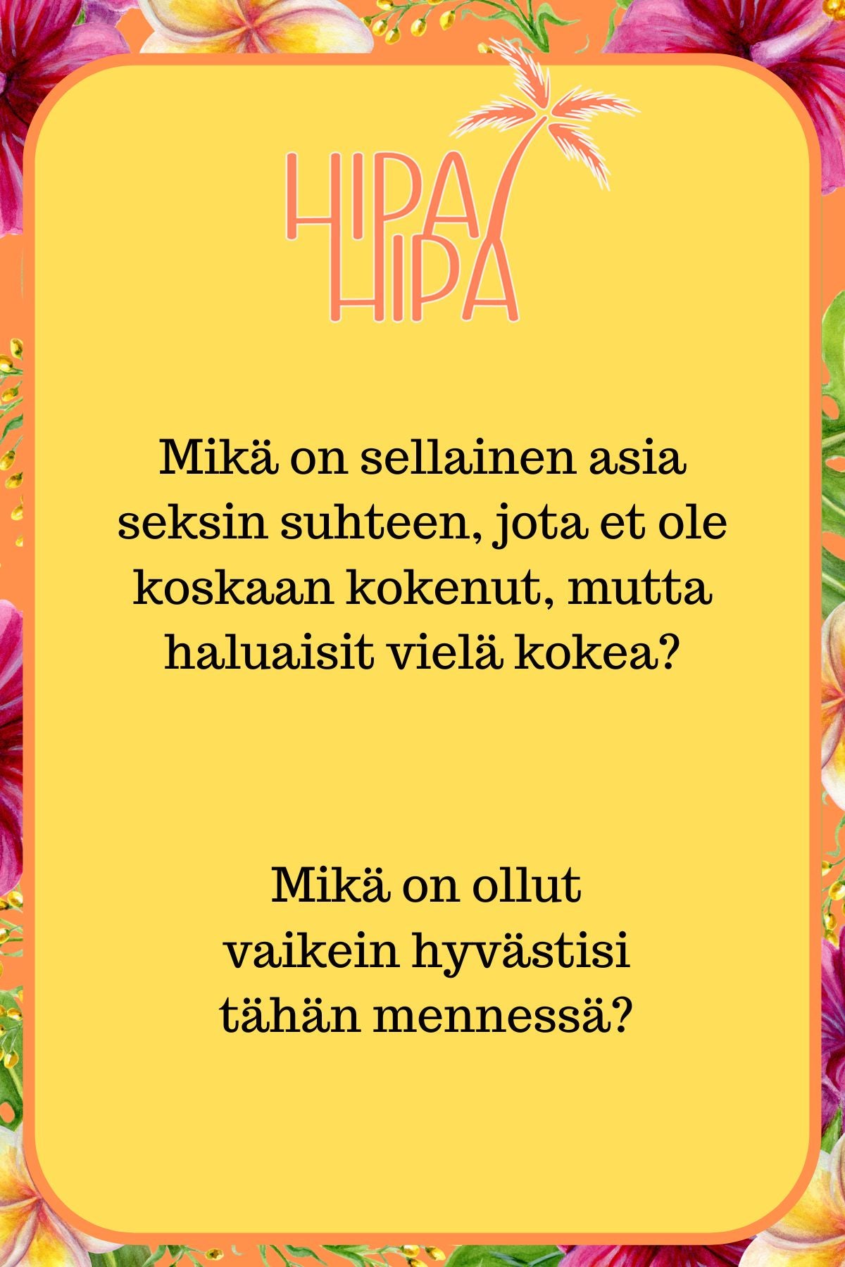 HipaHipa tuhmat ja syvälliset -digikortit
