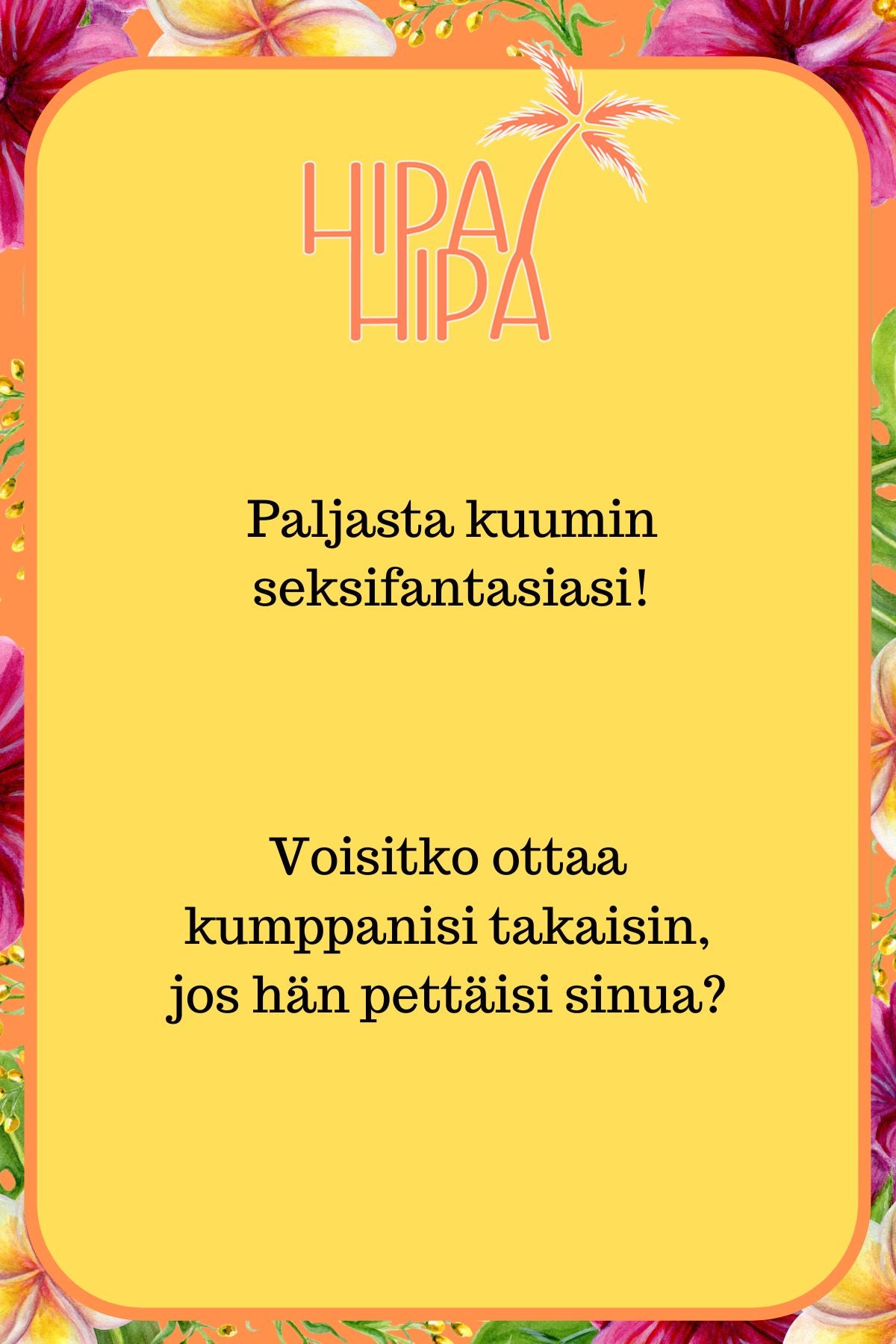 HipaHipa tuhmat ja syvälliset -digikortit
